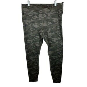 Fabletics PowerHold High-Rise Leggings Charcoal Camo Grey Olive Black Size M